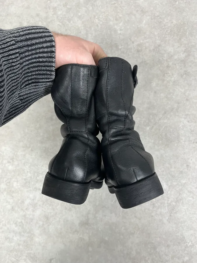 Dirk Bikkembergs Black Leather Ankle Boots - Image 6
