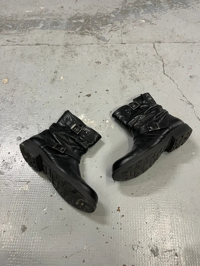 Dirk Bikkembergs Double Buckle Black Ankle Boots - Image 2