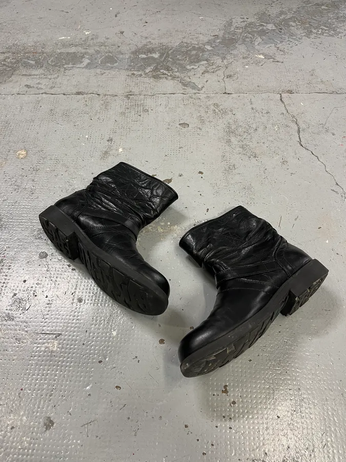 Dirk Bikkembergs Double Buckle Black Ankle Boots - Image 3