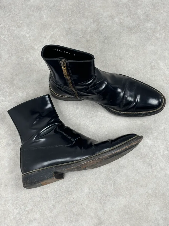 Dolce & Gabbana Black Leather Chelsea Boots - Image 6