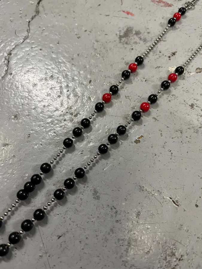 Dolce & Gabbana Black & Red Cross Necklace - Image 5