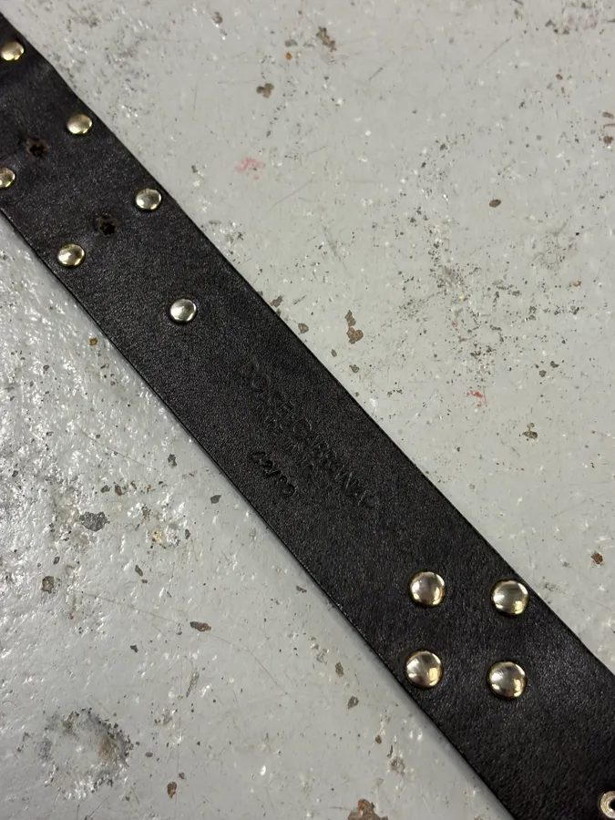Dolce & Gabbana Brown Suede Studded Belt - Image 7