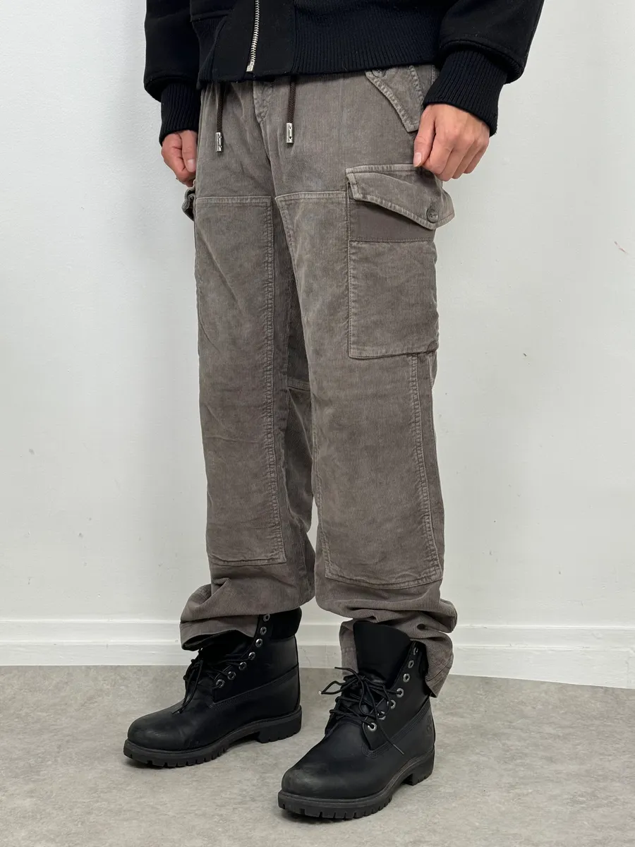 Dolce & Gabbana Grey Multipockets Cargo Pants - Image 2