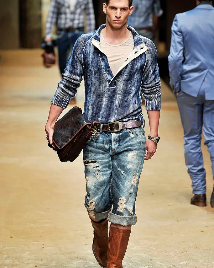 SS2010 Dolce & Gabbana Iceberg Overprint Sweater - Image 5