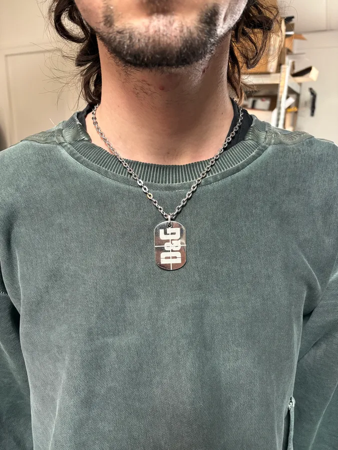 Dolce & Gabbana Logo Dog Tag Necklace - Image 2