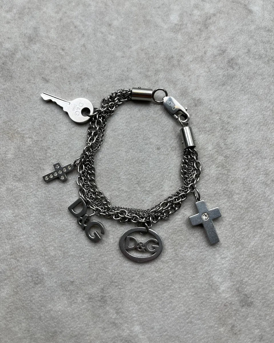 Dolce & Gabbana Multi Chains Charms Bracelet