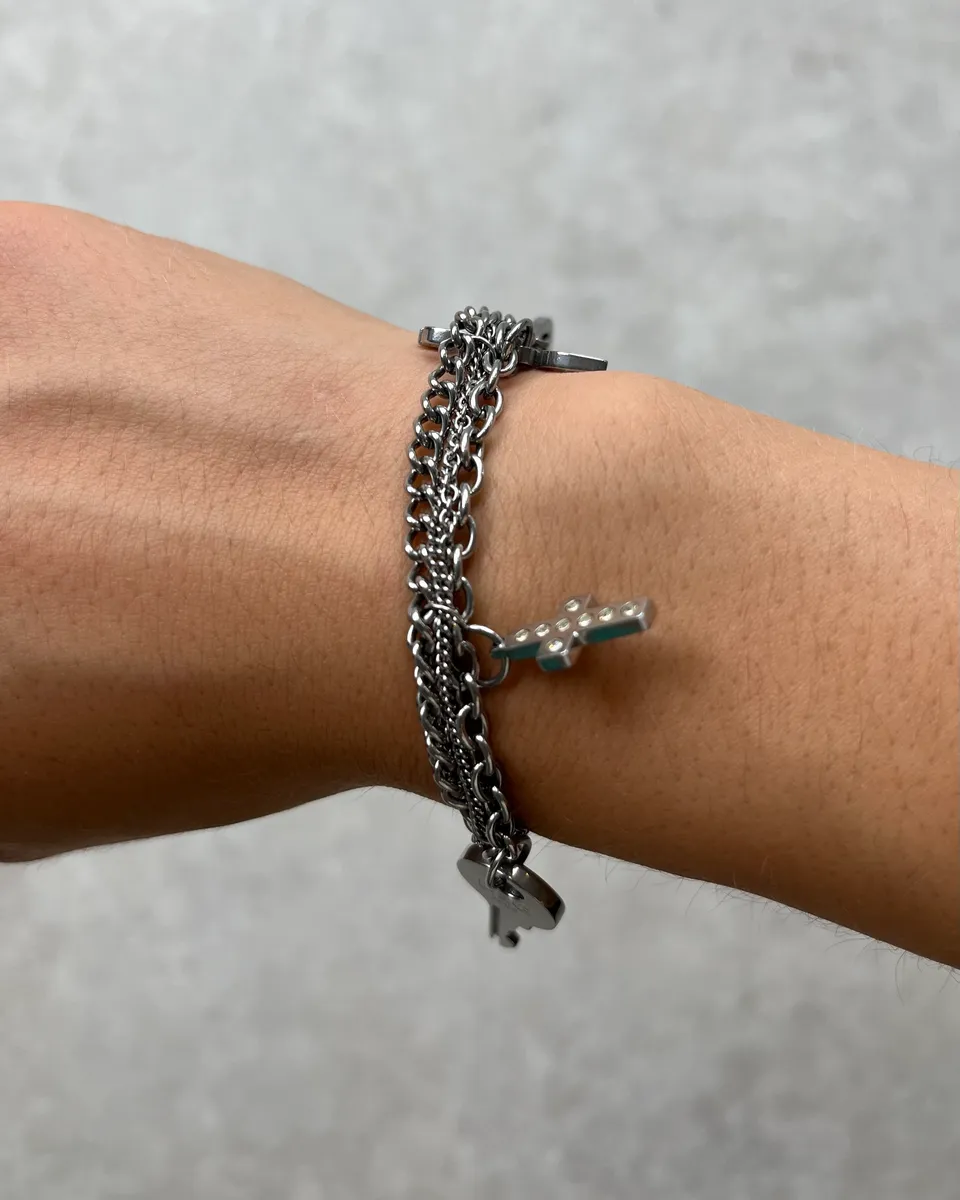 Dolce & Gabbana Multi Chains Charms Bracelet - Image 3