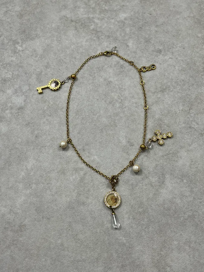 Dolce & Gabbana Multi Pendant Ornament Necklace