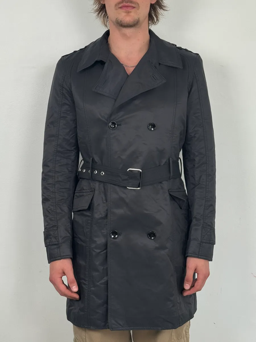 Dolce & Gabbana Navy Cargo Trench Coat - Image 2