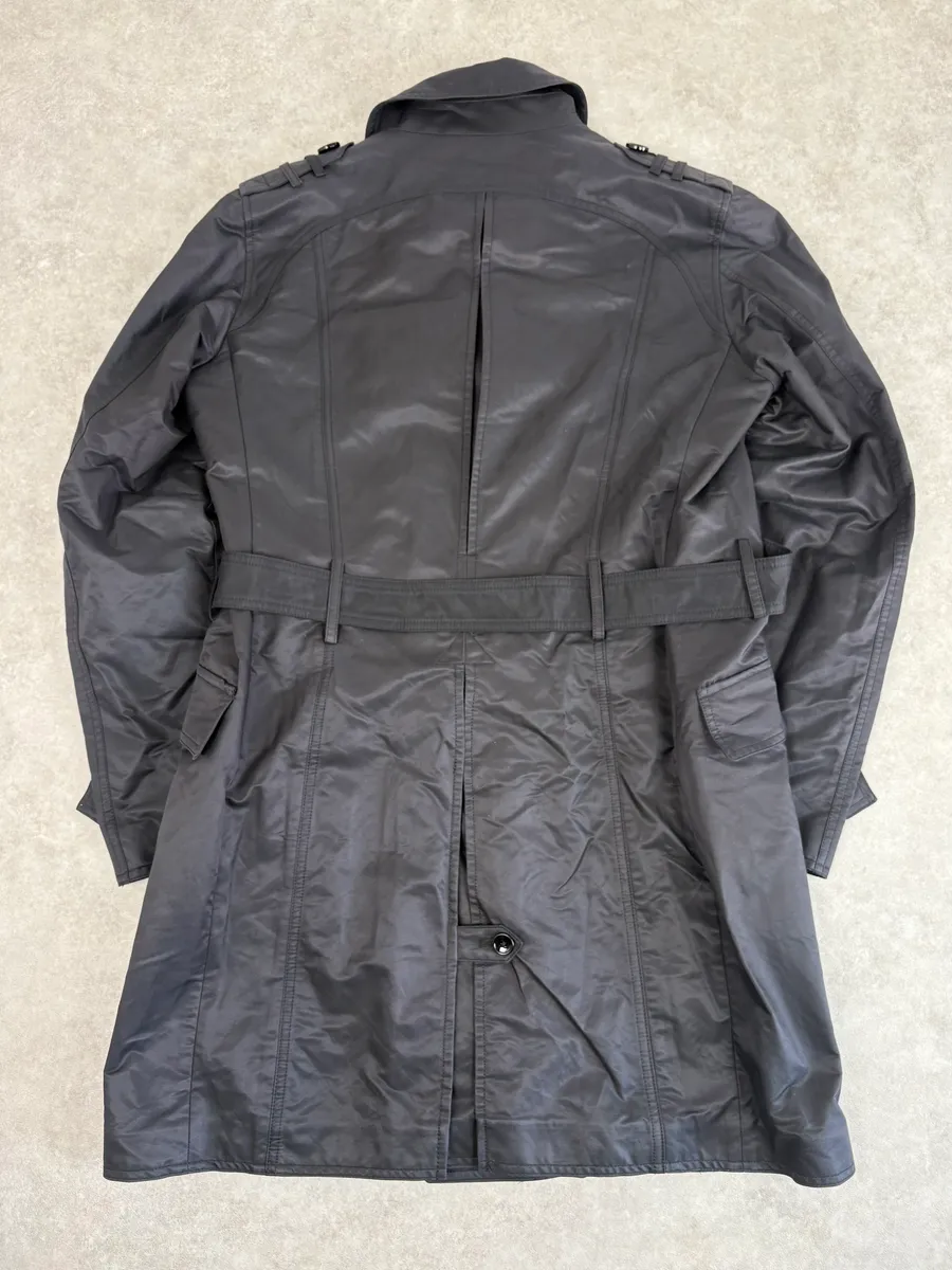 Dolce & Gabbana Navy Cargo Trench Coat - Image 5