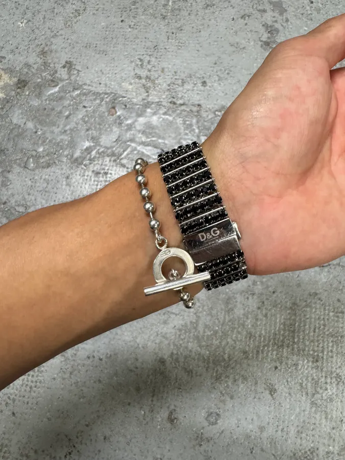 Dolce & Gabbana Paved Black Crytal Embellished Watch - Image 8