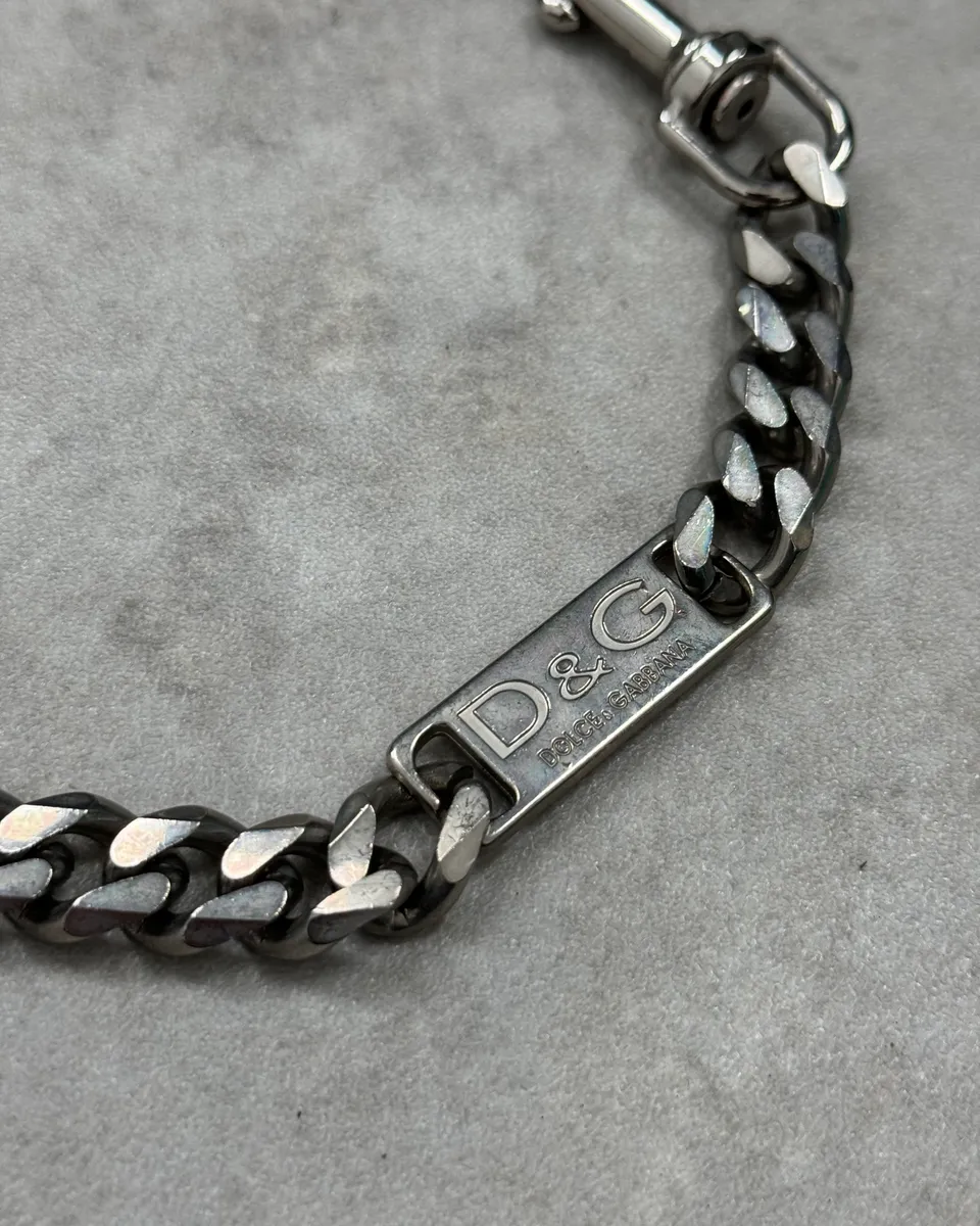 Dolce & Gabbana Silver Metal Chain Wallet Chain - Image 3