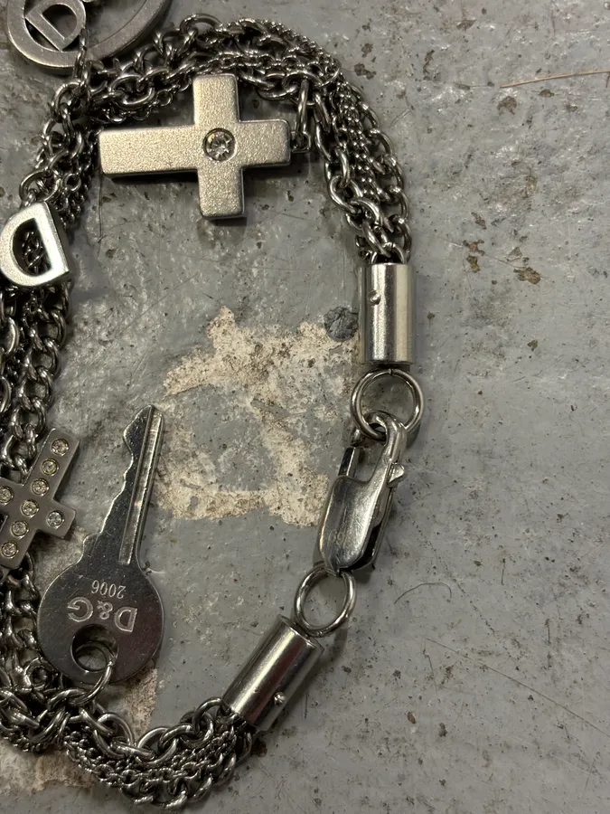 Dolce & Gabbana Silver Metal Charm Bracelet - Image 8