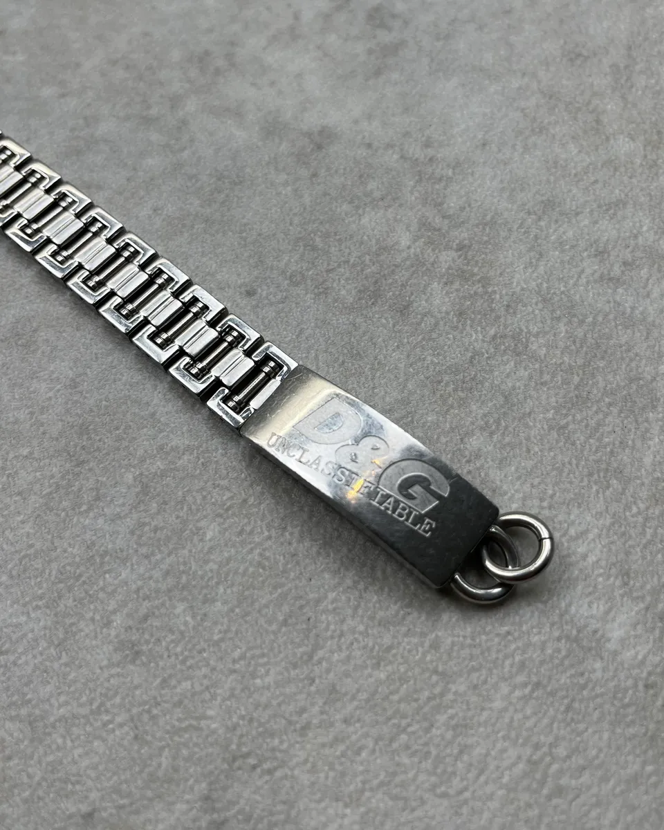 Dolce & Gabbana Stainless Steel Logo Chain Bracelet - Image 5