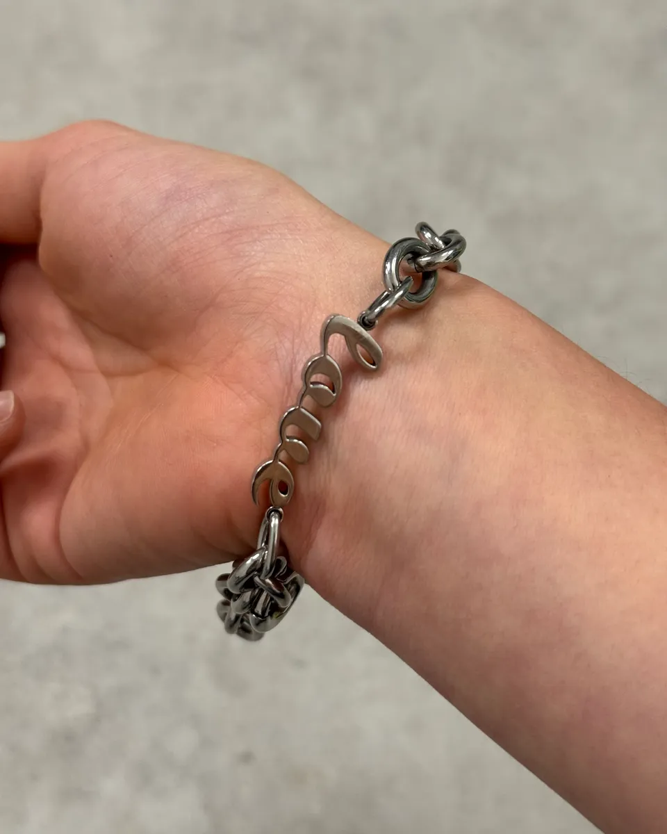 Dolce & Gabbana Stainless Steel Logo Chain Bracelet - Image 4