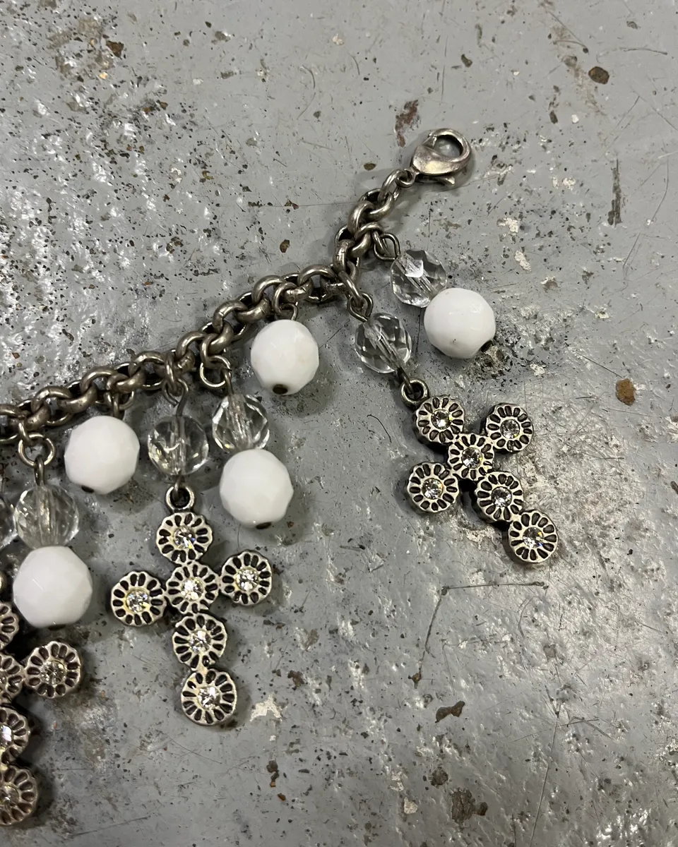 Dolce & Gabbana Stainless Still Cross Charm Bracelet - Image 8