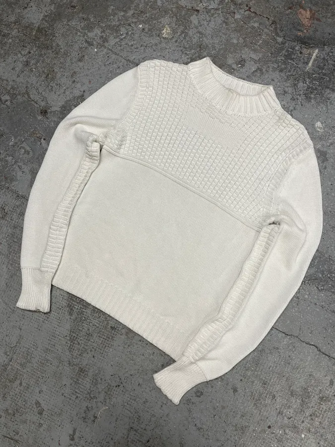 Dries Van Noten Architecture White Sweater - Image 4