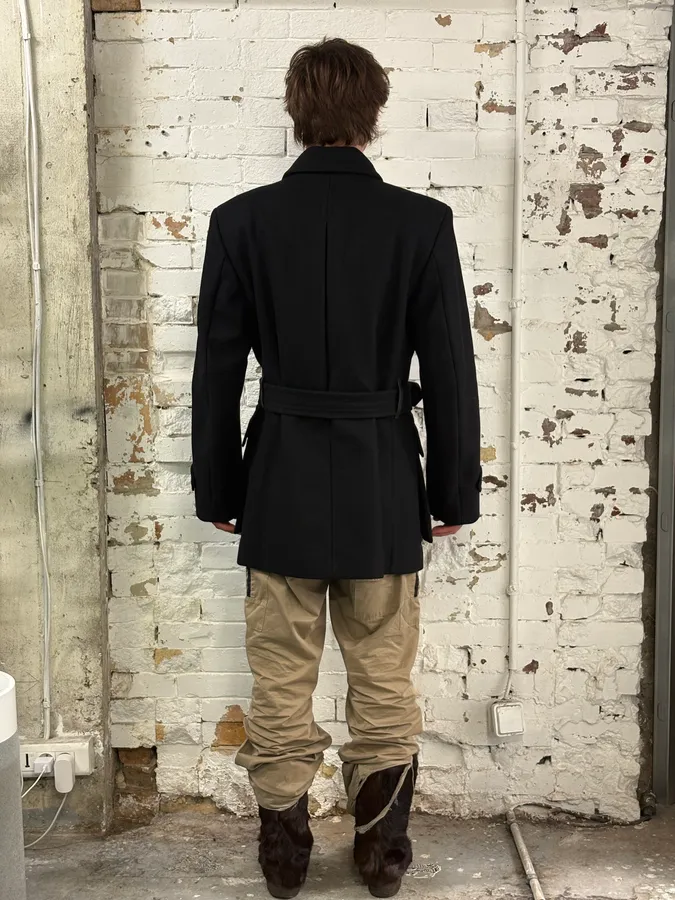 Dries Van Noten Black Classy Wool Coat - Image 3