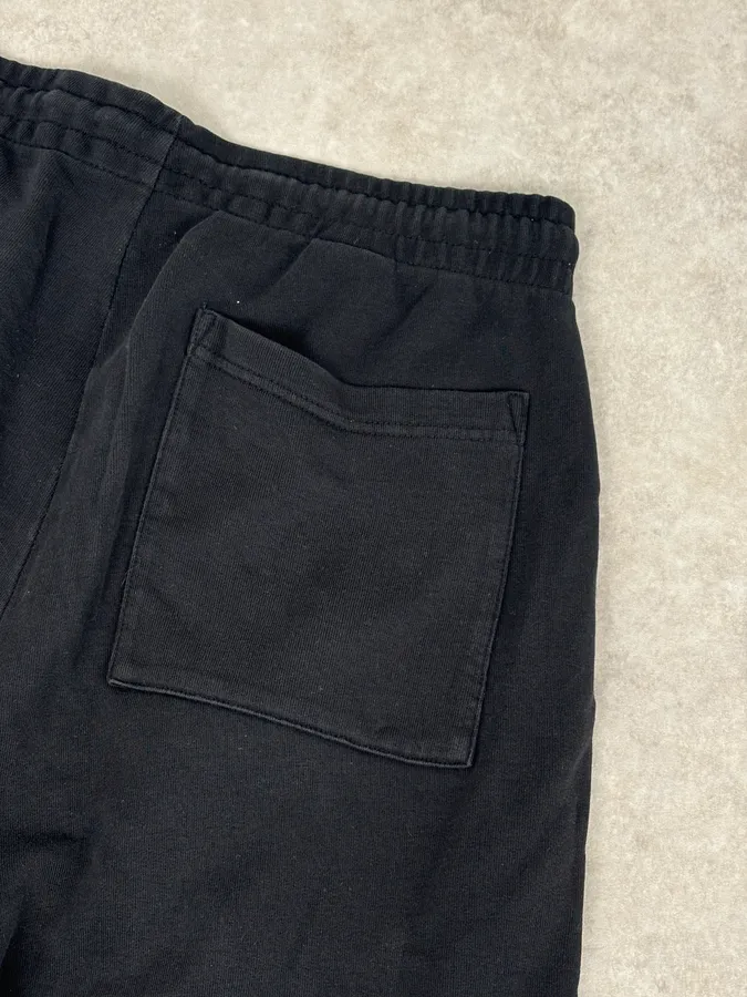 Dries Van Noten Black Minimal Straight Wide-Leg Sweatpants - Image 8