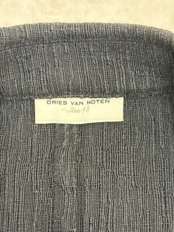 Dries Van Noten Black Relief Blazer Jacket - Image 10