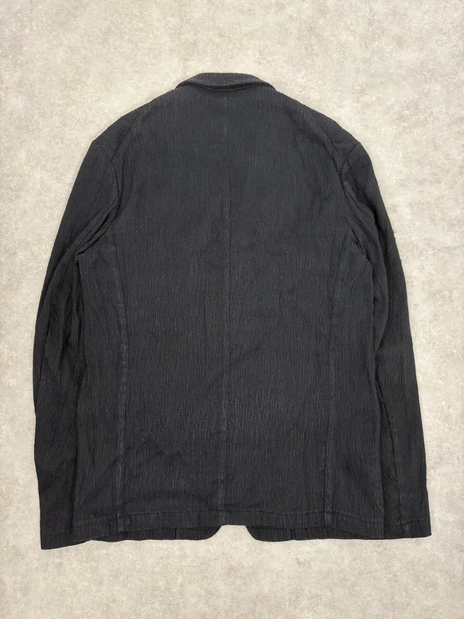 Dries Van Noten Black Relief Blazer Jacket - Image 6