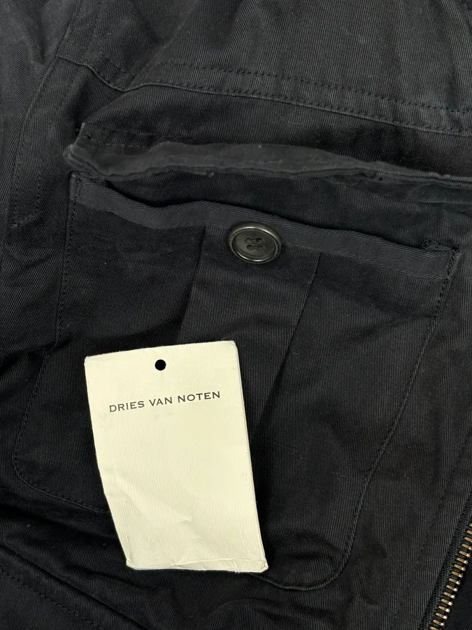 Dries Van Noten Black Reversible Tactical Bomber Jacket - Image 18