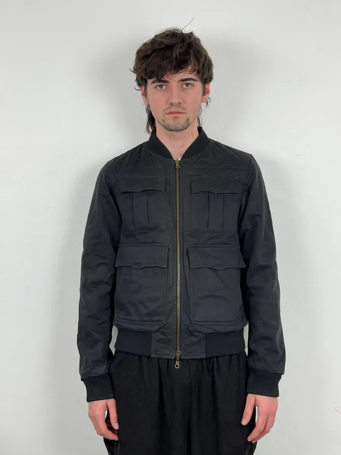 Dries Van Noten Black Reversible Tactical Bomber Jacket - Image 2