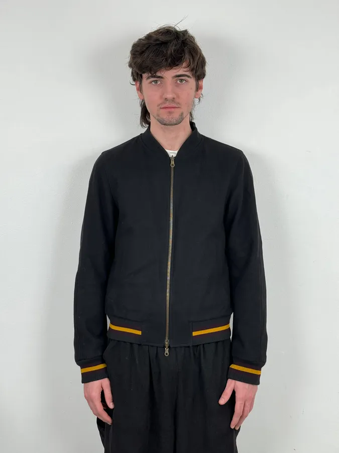 Dries Van Noten Black Reversible Tactical Bomber Jacket - Image 4