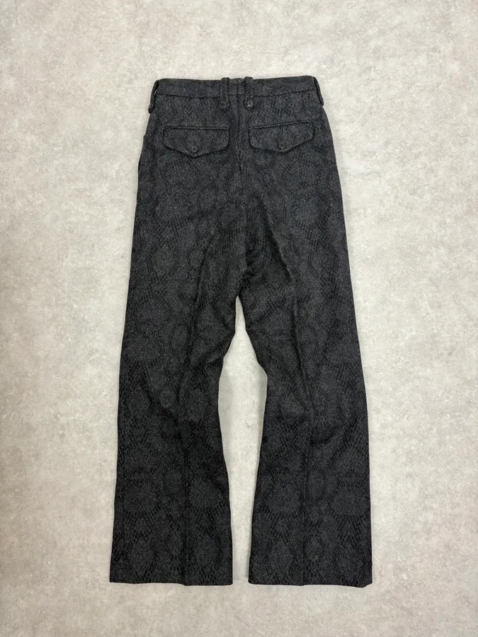 Dries Van Noten Black Wool Leopard Pants - Image 5