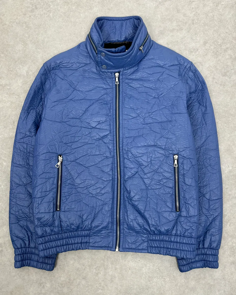 Dries Van Noten Blue Abstract Modern Jacket