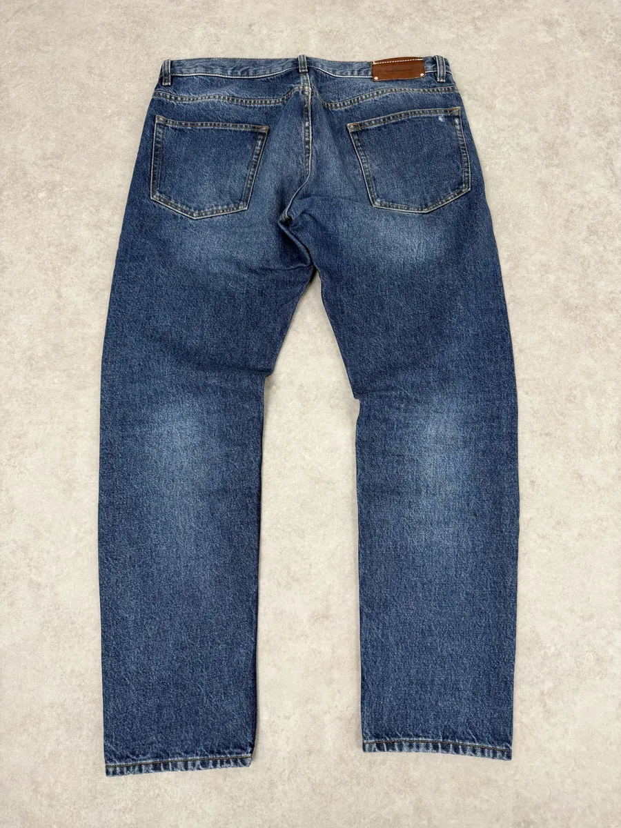Dries Van Noten Blue Minimalist Denim Jeans - Image 2