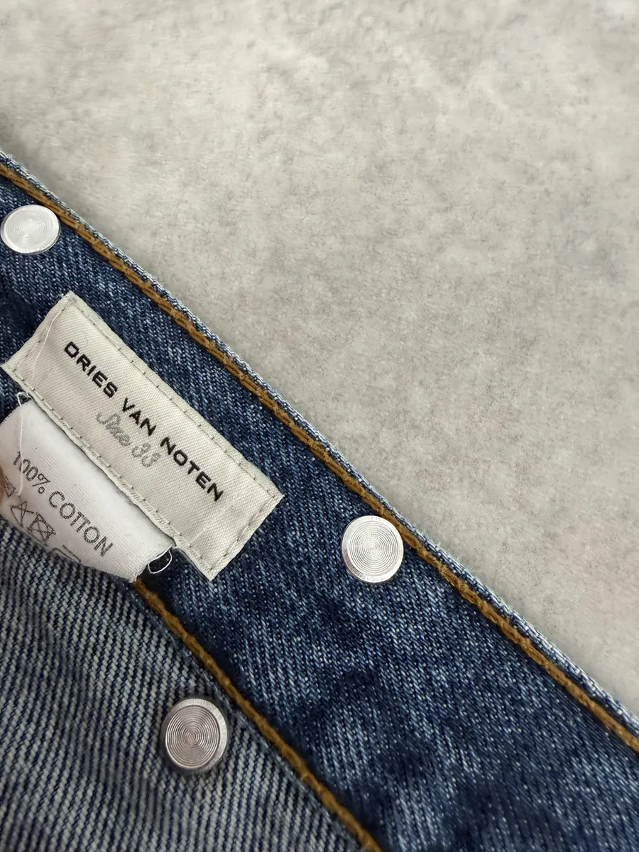 Dries Van Noten Blue Minimalist Denim Jeans - Image 7