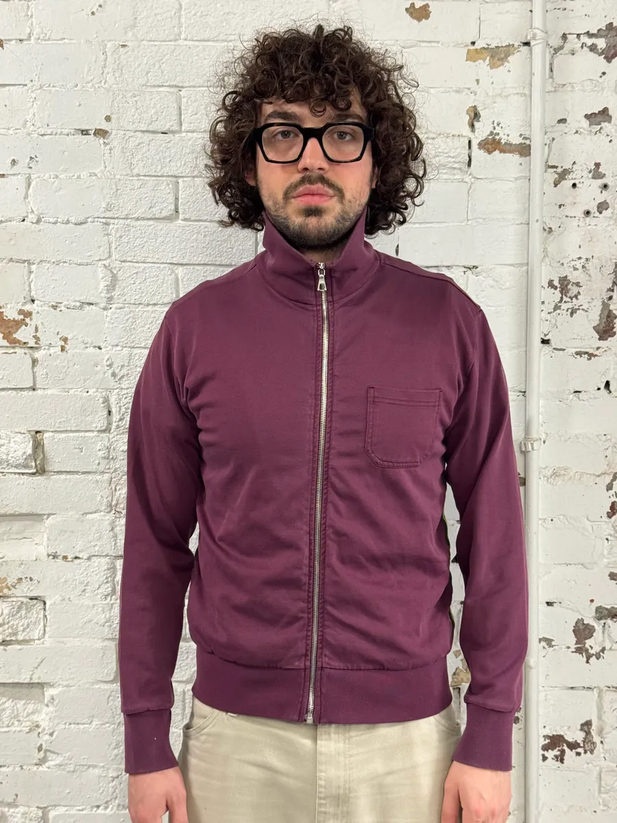 Dries Van Noten Bordeaux Zip-up Sweater - Image 2