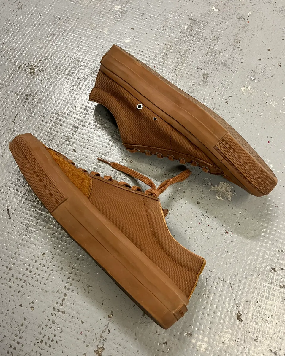 Dries Van Noten Brown Tan Suede Low-Top Sneakers - Image 5
