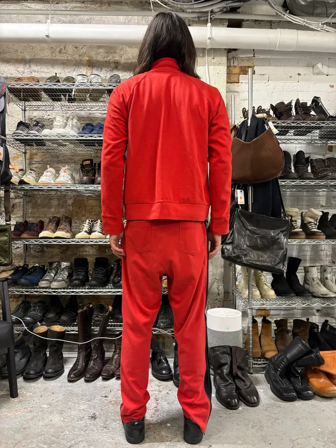 Dries Van Noten Full Zip Demon Black & Red Sweatpants - Image 4
