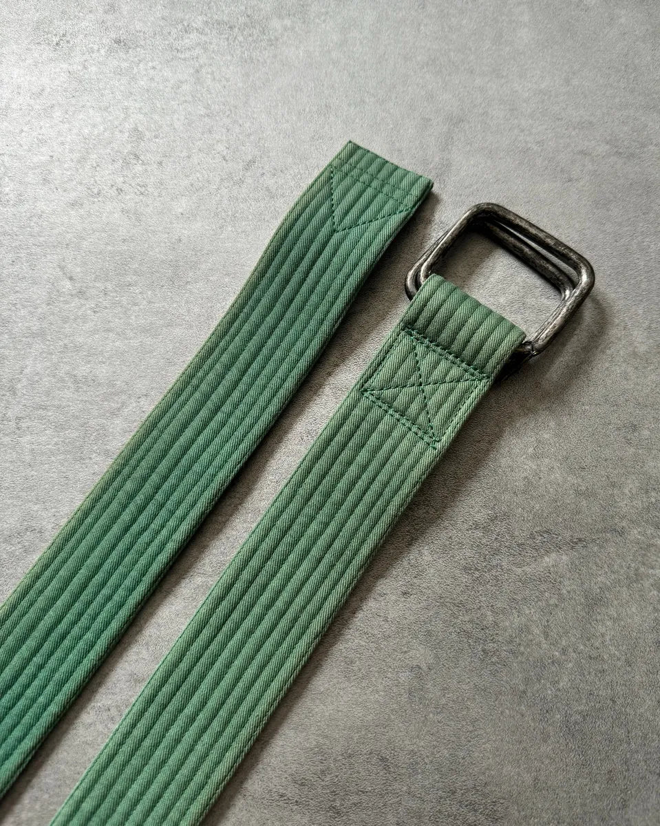 Dries Van Noten Green Smooth Belt - Image 2