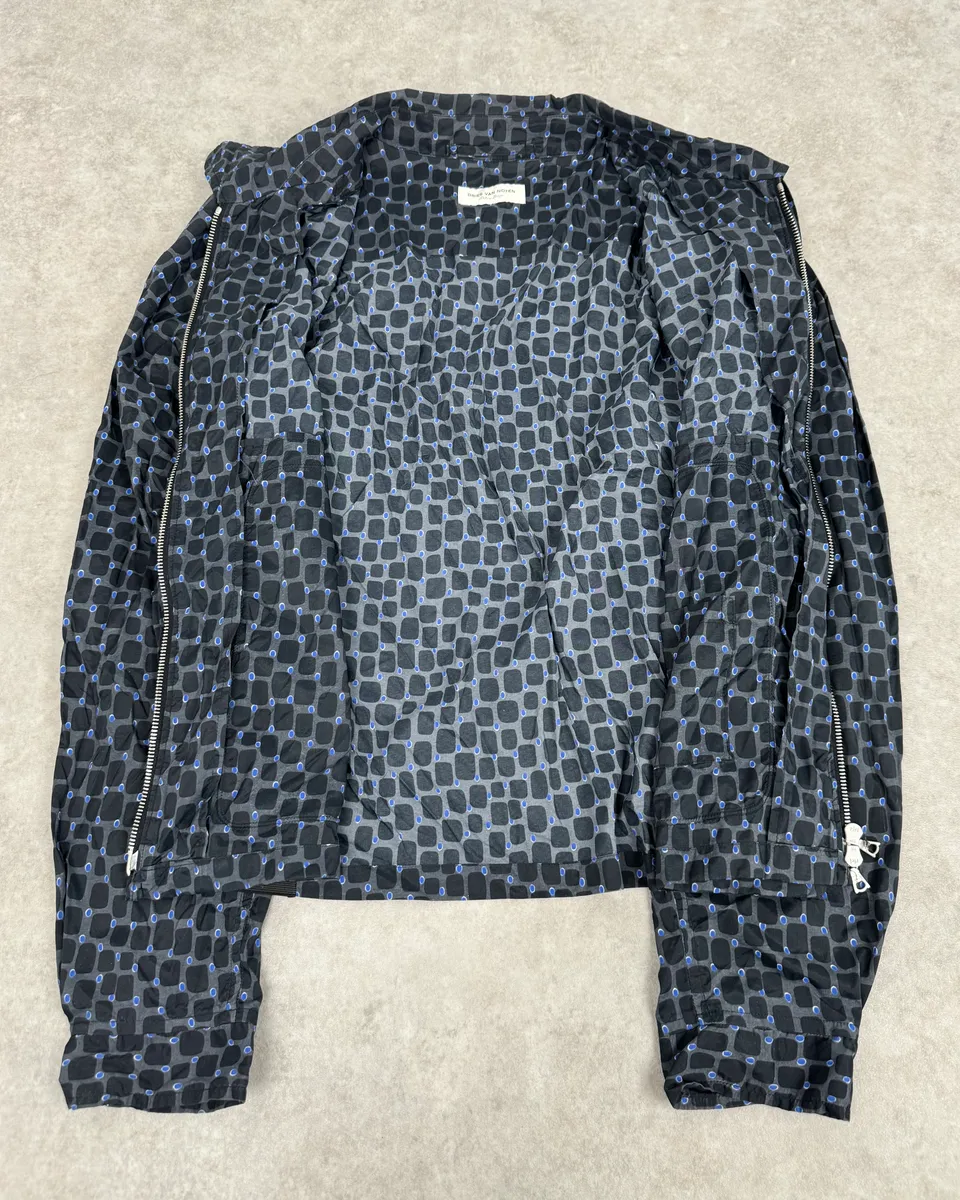 Dries Van Noten Grey & Blue Light Zip Up Jacket - Image 8