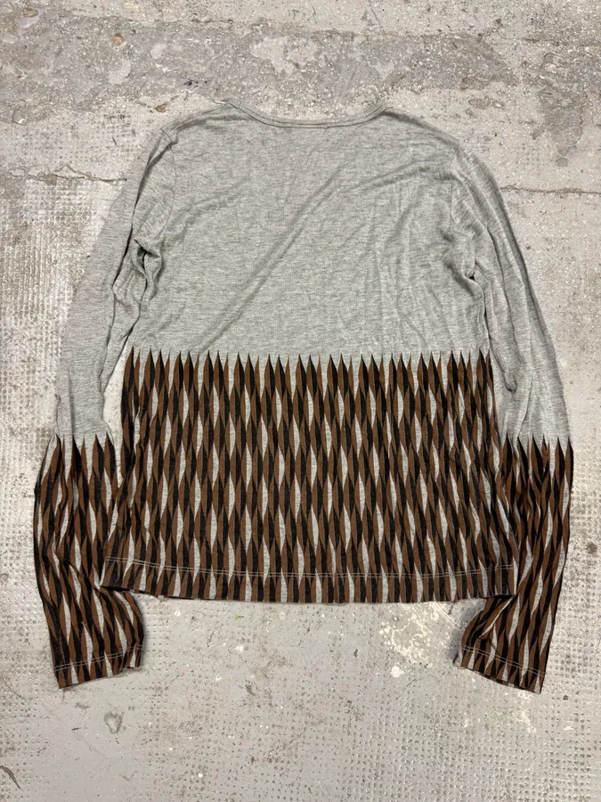 Dries Van Noten Grey Contemporary Longsleeves - Image 2