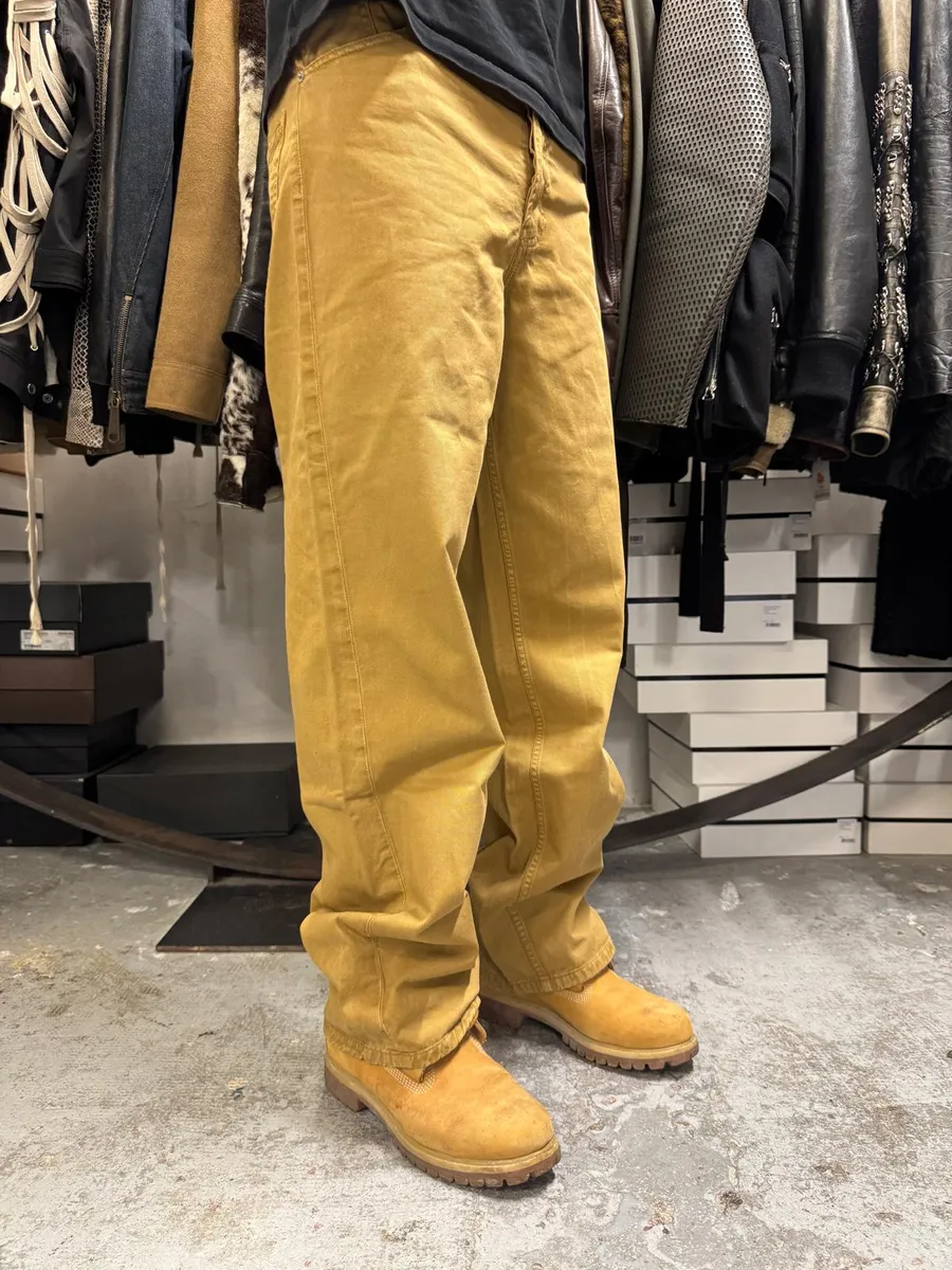 Dries Van Noten Mustard Yellow Pants - Image 2