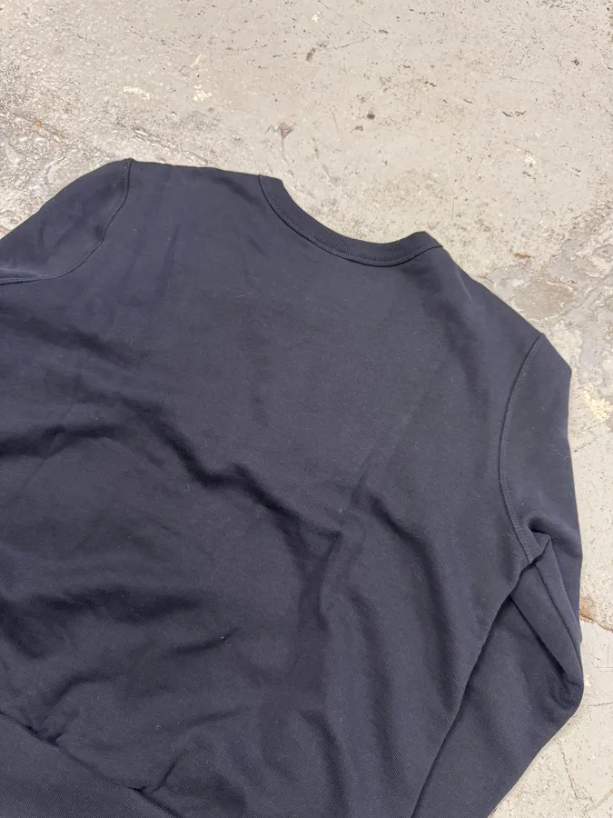 Dries Van Noten Navy Flowers Hybrid Bohemian Sweater - Image 6