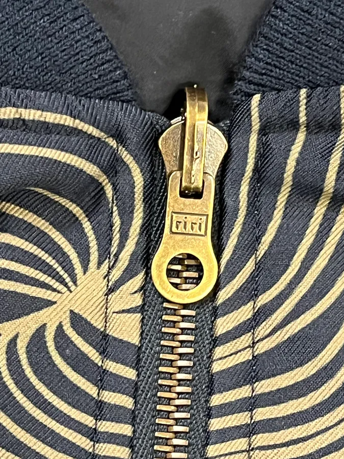 Dries Van Noten Navy Reversible Nylon Bomber Jacket - Image 8