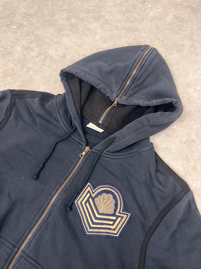 Dries Van Noten Navy Sergent Zip-up Hoodie - Image 5