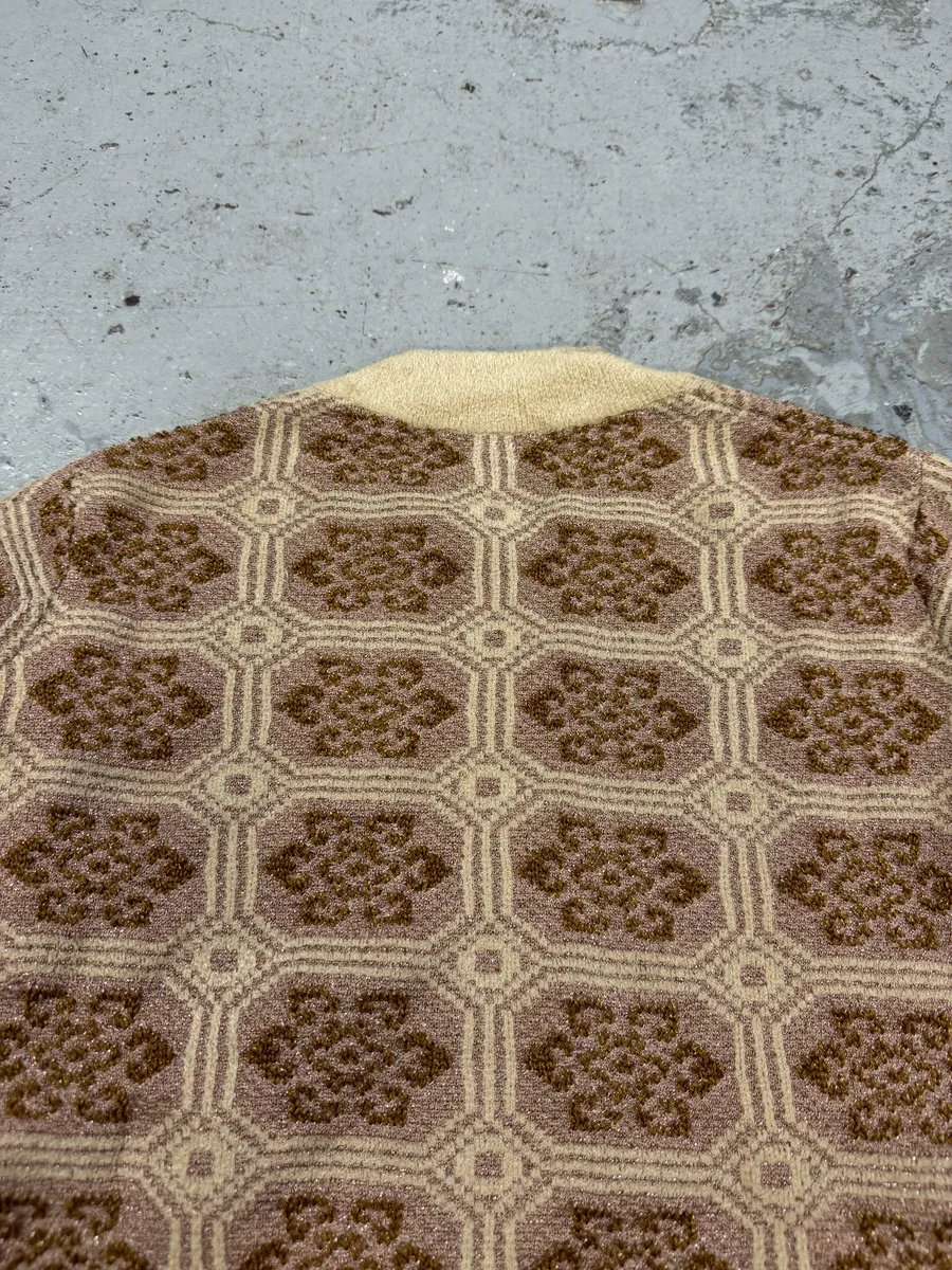 Dries Van Noten Pattern Creamy Zip-up Sweater - Image 6