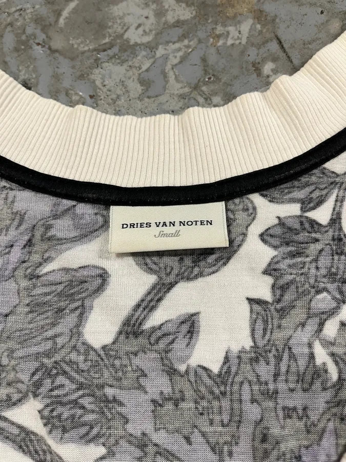 Dries Van Noten Purple Floral Obscure Tank Top - Image 5