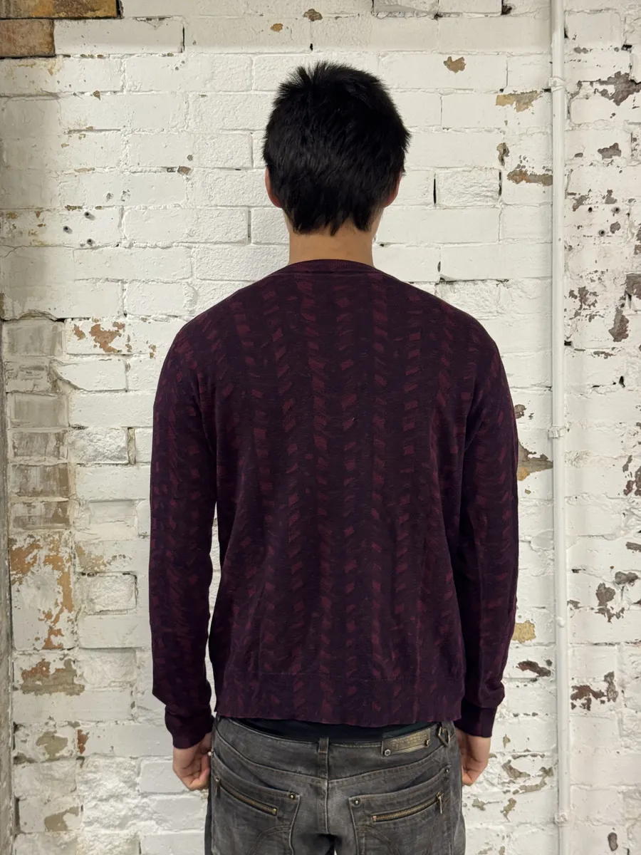 Dries Van Noten Red Bordeaux Contemporary Sweater - Image 5