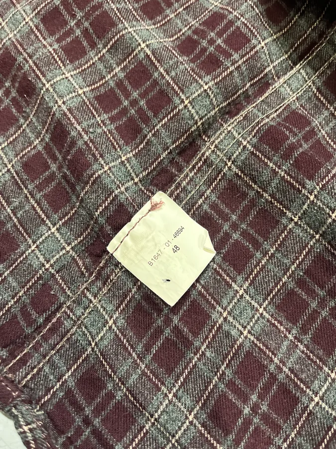 Dries Van Noten Red & Green Checked Western Shirt - Image 10