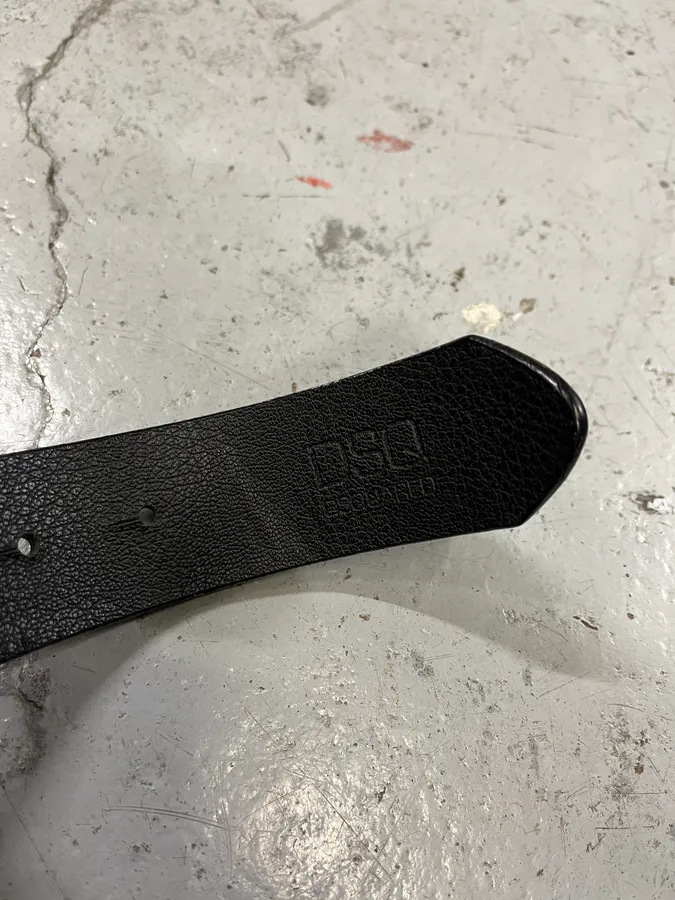 DSquared2 Black Leather Belt - Image 7