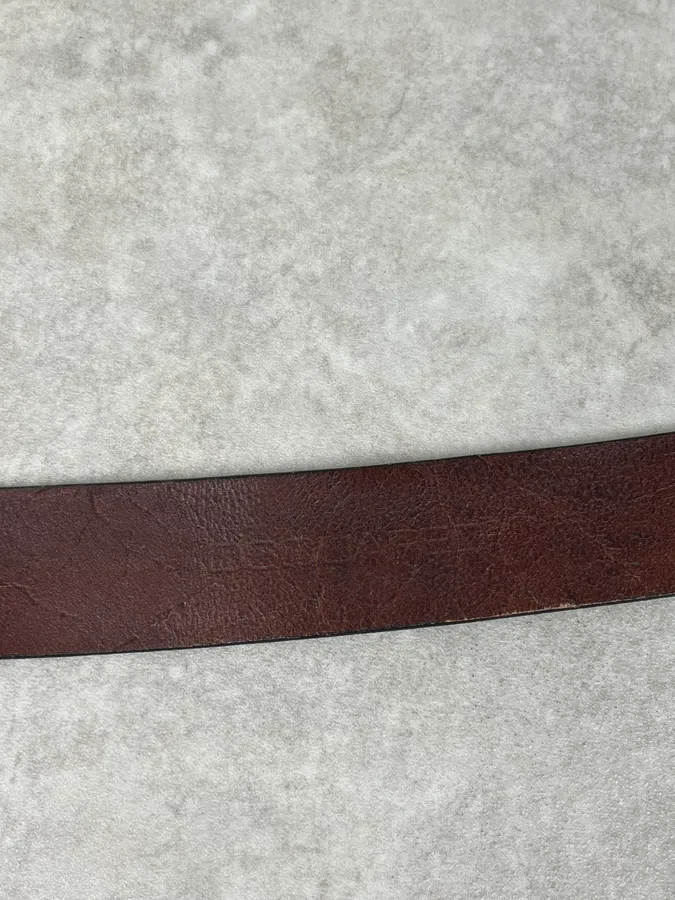 Dsquared2 Bordeaux Brown Lady Gothic Leather Belt - Image 7