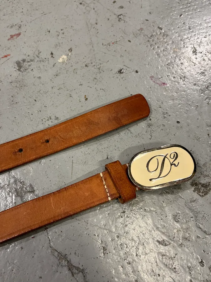 DSquared2 Brown Leather Belt - Image 5