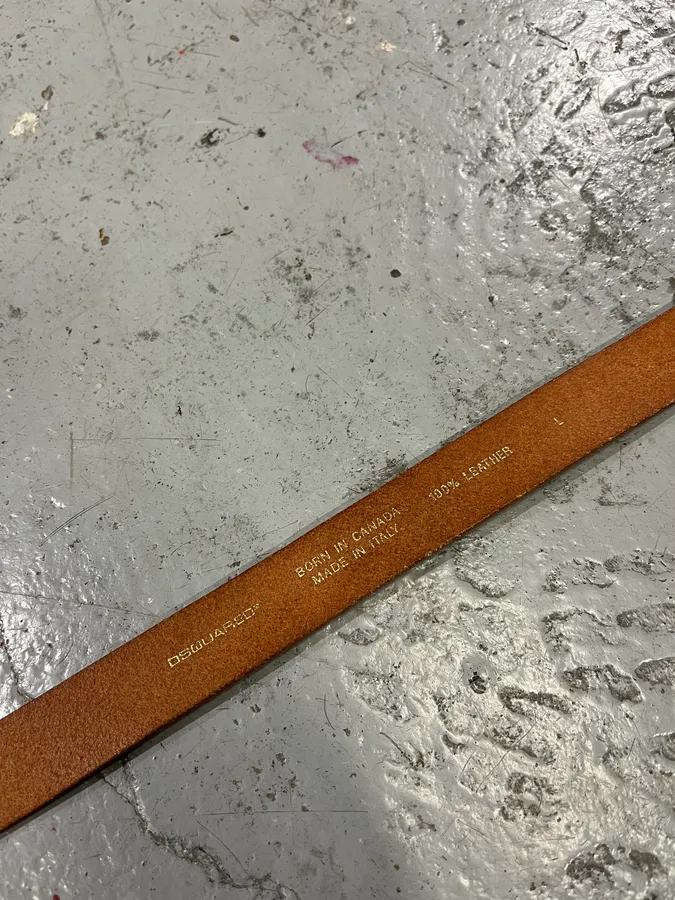 DSquared2 Brown Leather Belt - Image 9